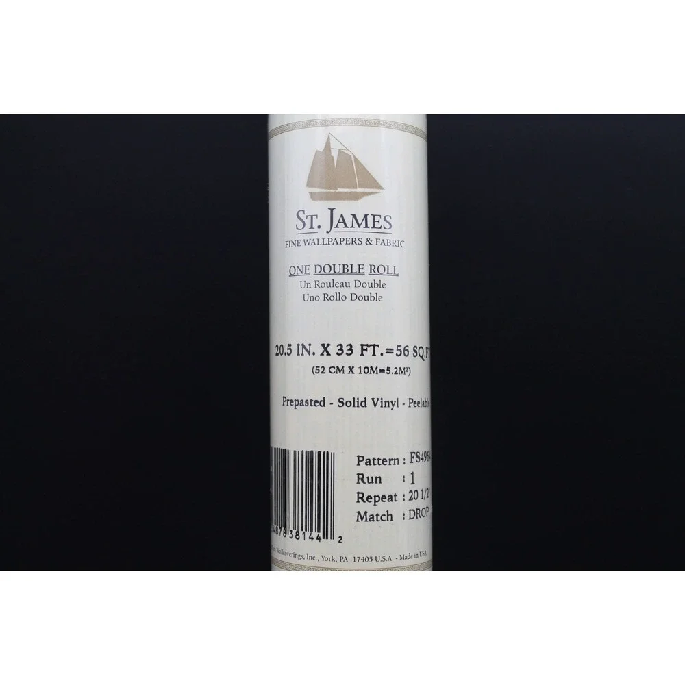 St James Nautical Map Wallpaper Double Roll 20.5in x 33ft Vinyl FS4964 Prepasted